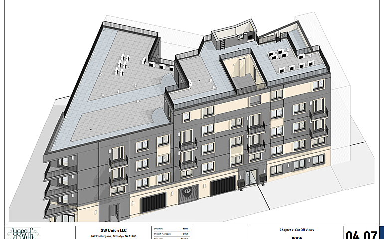 BIM model of multi-storey building