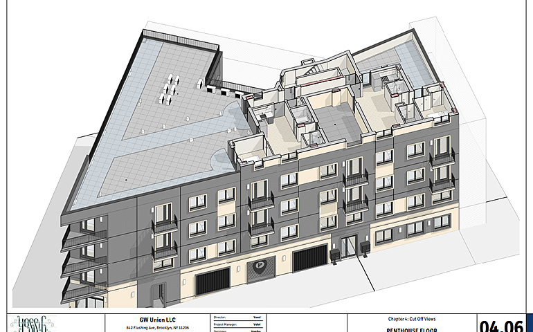 BIM model of multi-storey building