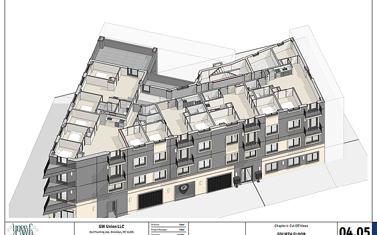 BIM model of multi-storey building