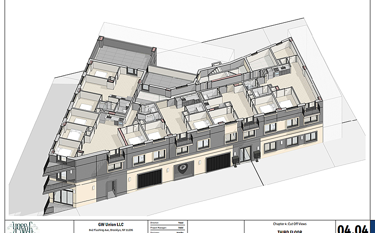 BIM model of multi-storey building