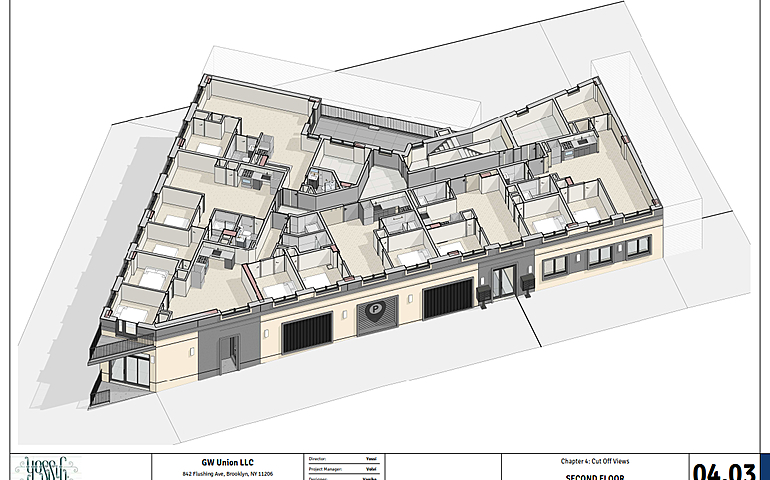 BIM model of multi-storey building