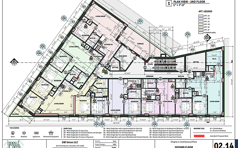 BIM model of multi-storey building