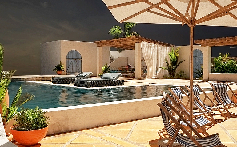 Zen Garden & pool