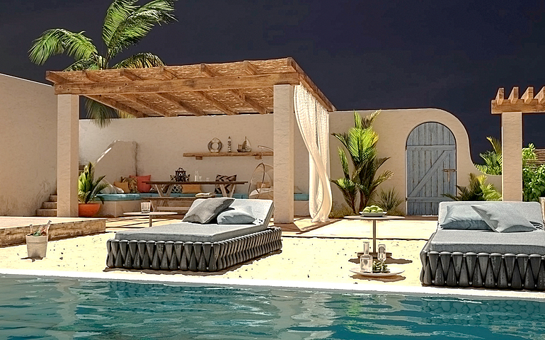 Zen Garden & pool