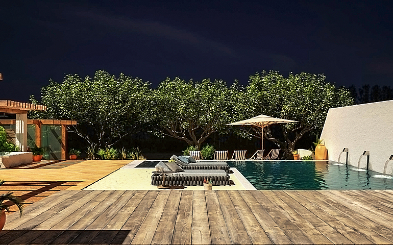 Zen Garden & pool