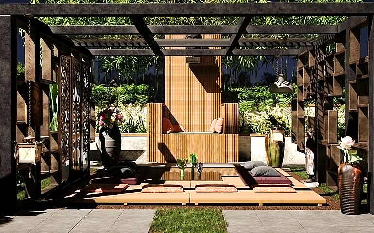 Zen Garden & pool