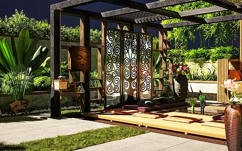 Zen Garden & pool