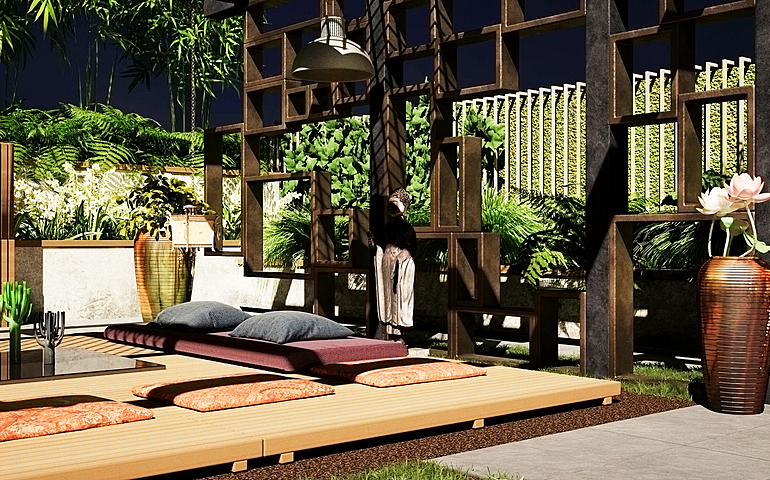Zen Garden & pool