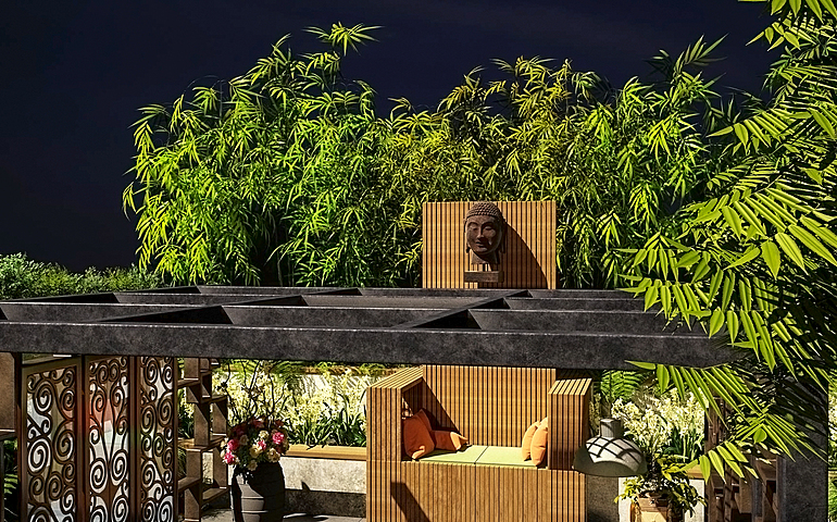 Zen Garden & pool