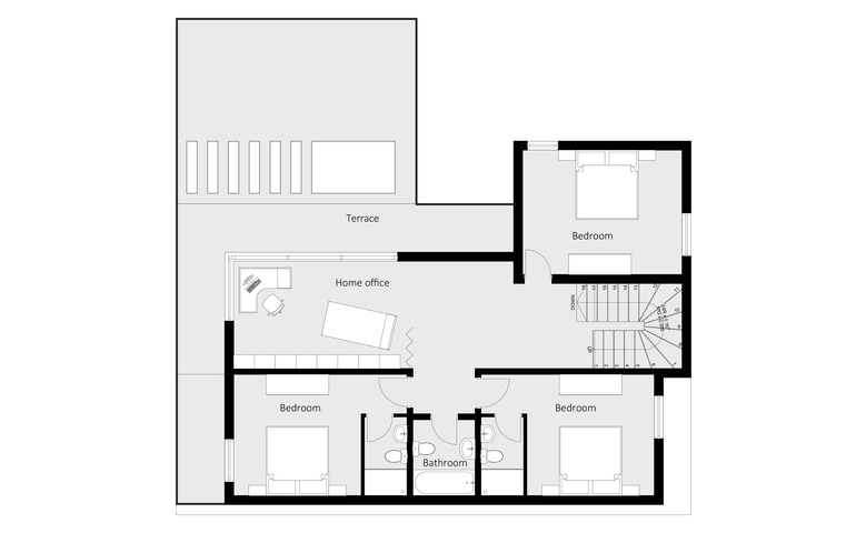 Contemporary residential house