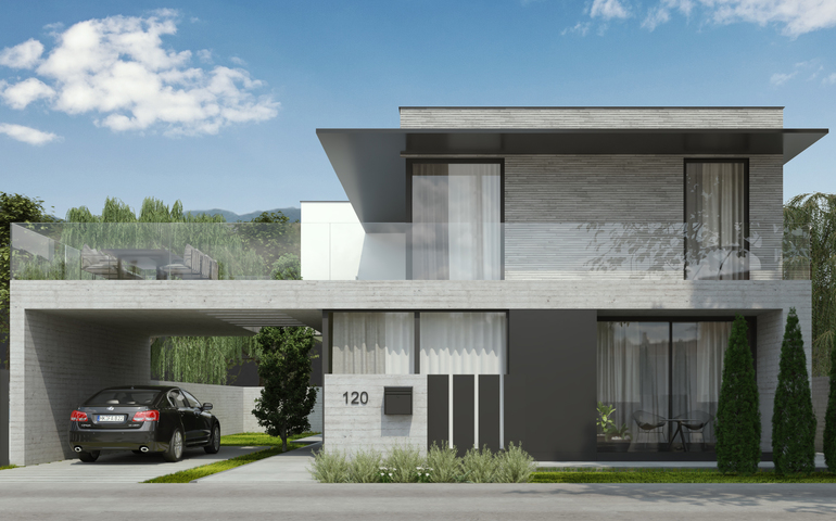 Contemporary residential house