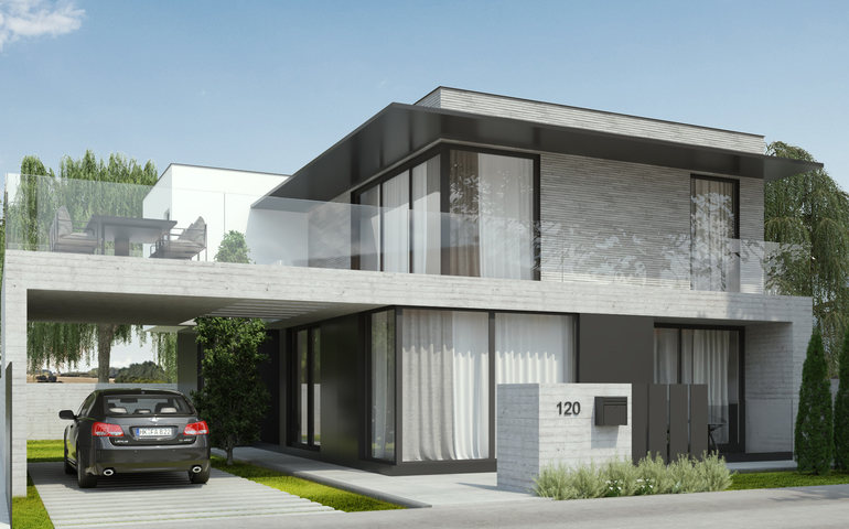 Contemporary residential house