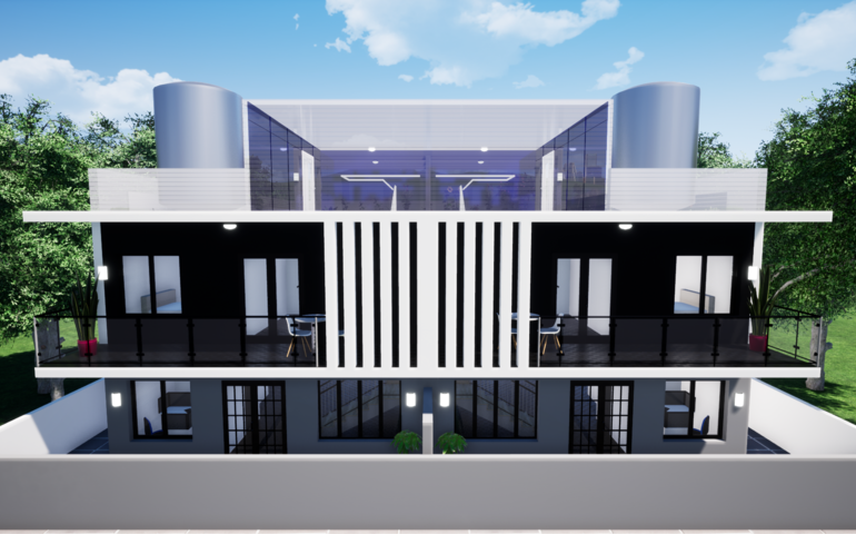 residential twin building