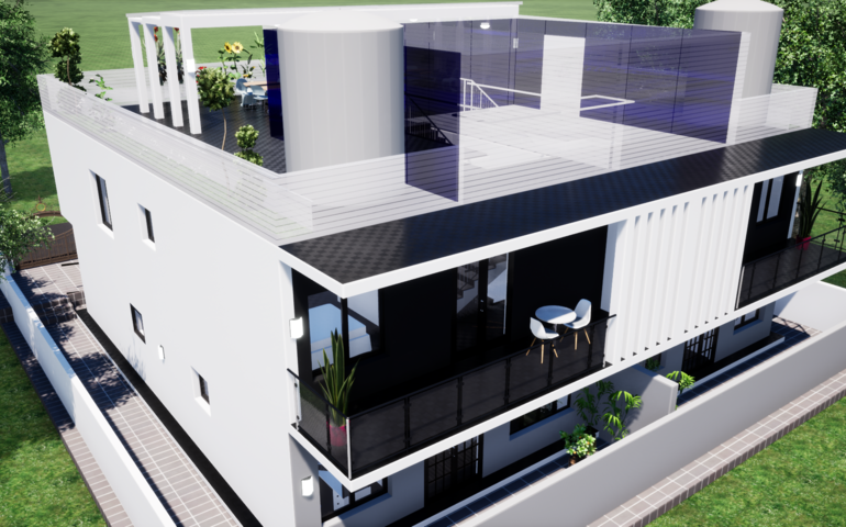 residential twin building
